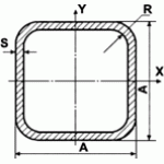 Профильная труба прямоугольного сечения